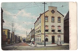 HOFFMEIER BROS FURNITURE STORE AD City Hall King Lancaster PA Postcard UB UDB  - Picture 1 of 2