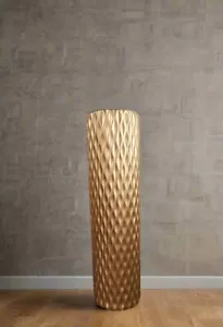 Large Gold Geometric Decorative Floor Standing Ceramic Vase 60cm 24 Inch - Picture 1 of 11