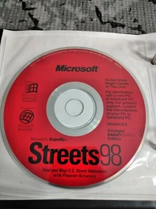 MICROSOFT STREETS 98 for WINDOWS AND WINDOWS CE 💥💥 - Picture 1 of 1