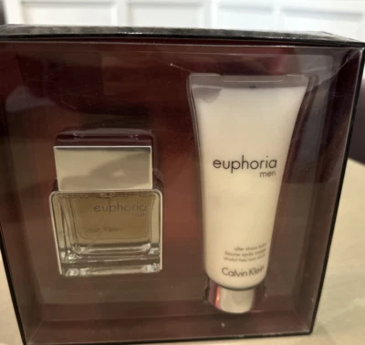 Calvin Klein Euphoria Hombres 2 piezas Set de regalo EDT 1 fl oz + Bálsamo para después del afeitado 3,4 fl oz Foto 1 de 2