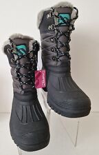 CAMPRI Mid Calf Snow Boots LADIES Black Grey Size UK 5 EU 38 NEW