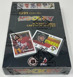 1990-91 OPC O-PEE-CHEE Premier Hockey Card BOX 36 PACKS Sealed BBCE Wrapped NHL - Picture 1 of 7
