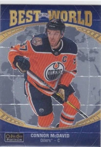 19/20 PLATINUM..CONNOR McDAVID..BEST IN THE WORLD..# BW-6..OILERS..COMBINED SHIP - Picture 1 of 1