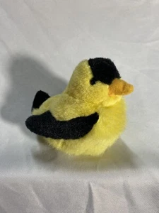 K & M Stuffed Plush Yellow Gold Finch Rare 5 Inch Real Sounds Easter Spring - Picture 1 of 5