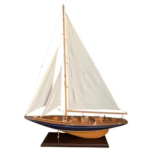 Segelyacht aus Holz der J-Klasse, Modell 76 cm (B) - Picture 1 of 10