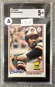 1978 Topps Eddie Murray Rookie Karte #36 Graded SGC 5 RC HOF Orioles - Bild 1 von 2