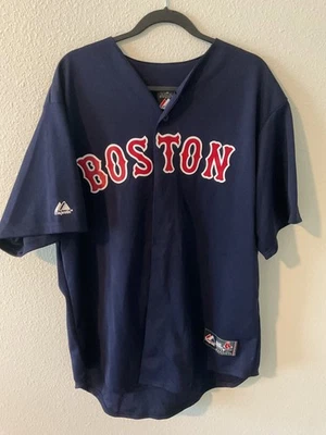 Majestic Boston Red Sox #2 Jacoby Ellsbury Baseball Jersey Navy Size XL - Image 1 of 4