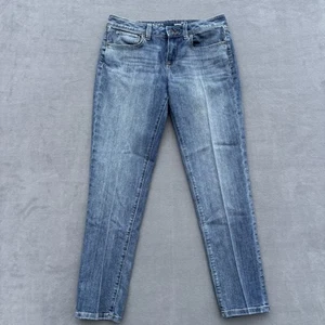SONOMA Women's Dark Wash Mid Rise Boyfriend Fit Tapered Leg Stretch Jeans size 6 - Picture 1 of 15