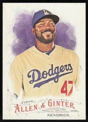 2016 Topps Allen & Ginter  #11 Howie Kendrick - Image 1 of 2