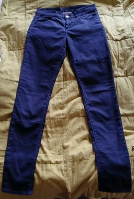 Женские эластичные брюки H&M для подростков темно-синие возраст 14+ - Изображение 1 из 4