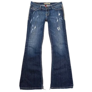 Jeans BKE Sabrina donna 27 lavaggio scuro bootcut western casual tutti i giorni cowgirl - Foto 1 di 9