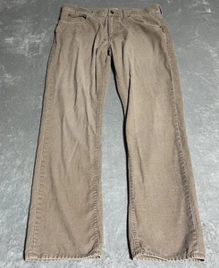 J Crew Corduroy Pants Mens 34x32 Tan Brown Straight Leg Preppy Chino - Picture 1 of 6