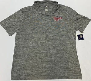 Minnesota Twins Mens Gray Polo Shirt Mens Size XL NWT! - Picture 1 of 7