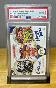 EVIL EDDIE Blasted Billy Tessie PSA 10: 2024 Garbage Pail Kids Media Menace 1b - Bild 1 von 2