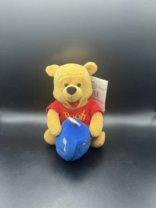 Disney 8" Winnie The Pooh Hanukkah Bean Bag Plush with Dreidel NEW W/Tags NWT - Picture 1 of 1