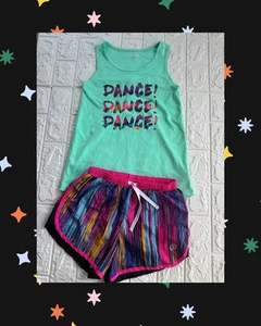 JK Tech Girls Size Medium 7/8 Active Dance Outfit Set - Picture 1 of 4