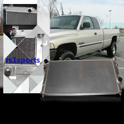 Radiador completo de aluminio para Dodge Ram 2500 3500 Cummins 1994-2002 diésel 5,9 L Foto 1 de 4