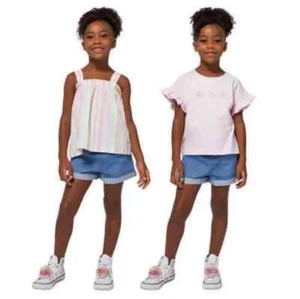 NWT! Calvin Klein Girls T-Shirt Tank Skirt or T- Shirt Tank Short 3-Piece Set - Picture 1 of 5