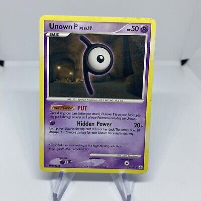 Unown P Lv. 17 33/100 Rare Pokemon Majestic Dawn NM/LP