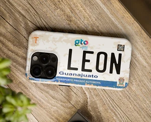 Funda de teléfono resistente con matrícula de León Guanajuato México | Diseño de inspiración vintage - Imagen 1 de 65