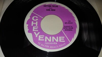 CARL ROSE Mr Blue / Cotton Fields PRIVATE DENVER CO Hillbilly Bopper 45 Cheyenne - Image 1 of 2