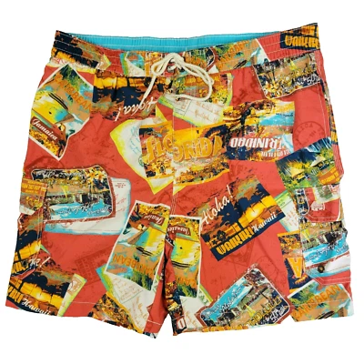 Мужские плавки Caribbean Joe размер LG шорты Florida Hawaii Trinidad - Изображение 1 из 4