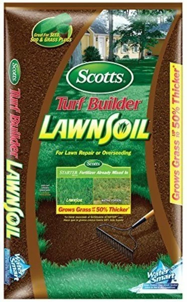 Scotts Turf Builder LawnSoil with Water Smart for Lawn Repair or Seeding, 1cu ft - Image 1 of 1
