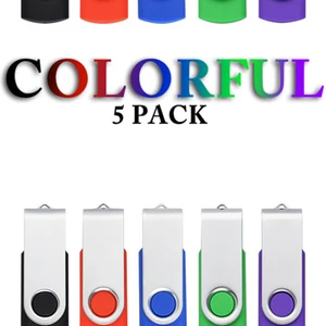 Bulk 5PCS 1GB-64GB USB2.0 Flash Drive Memory Sticks Storage Pen Thumb Drive Disk - Picture 1 of 12
