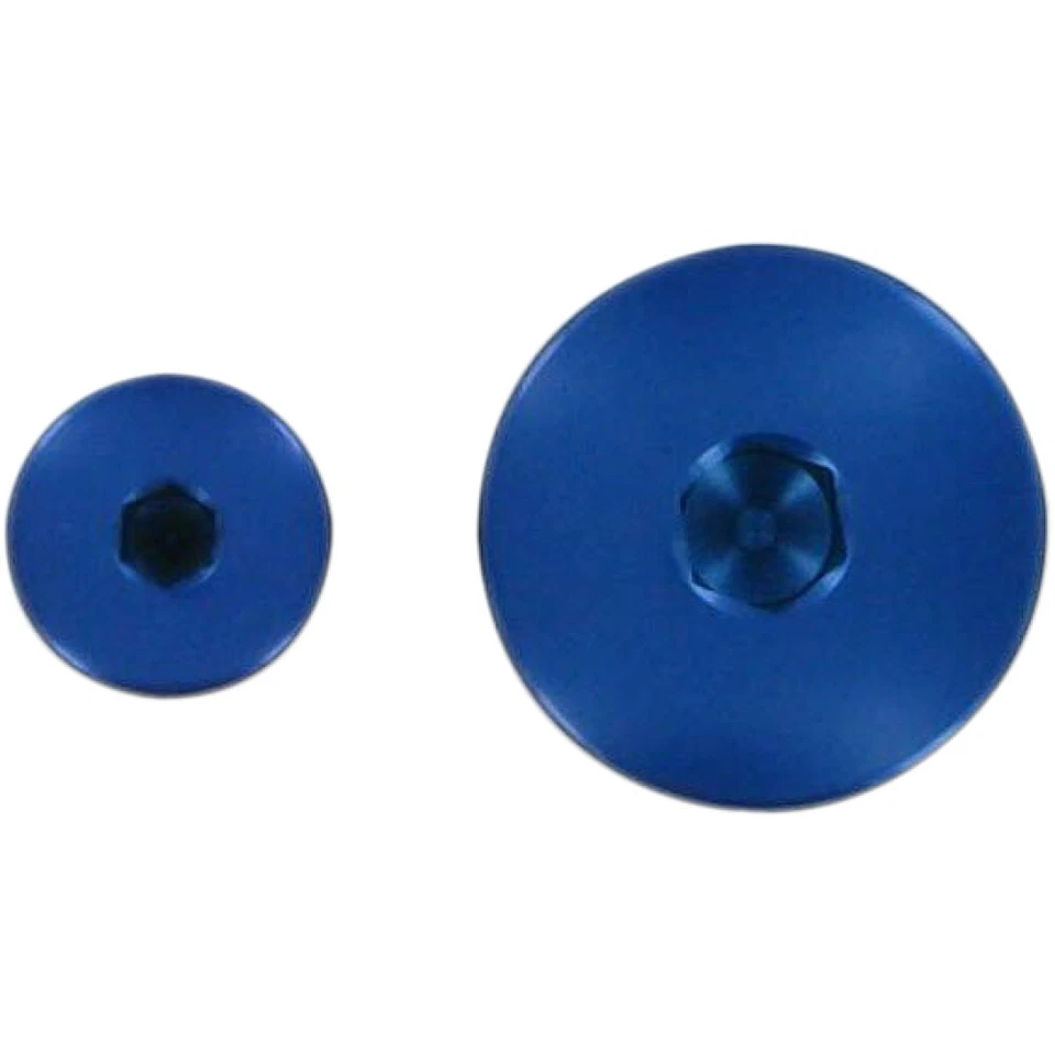 Works Connection 铝制发动机插头套装雅马哈(蓝色)24-530 — 第 1/1 张图片