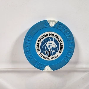 MGM GRAND Hotel and Casino Las Vegas Chip $1 - Picture 1 of 2