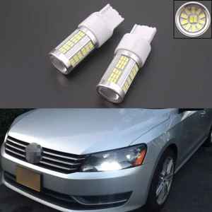2pcs HID White 102-SMD LED Daytime Running Light Bulbs Fit for Volkswagen Passat - Picture 1 of 11