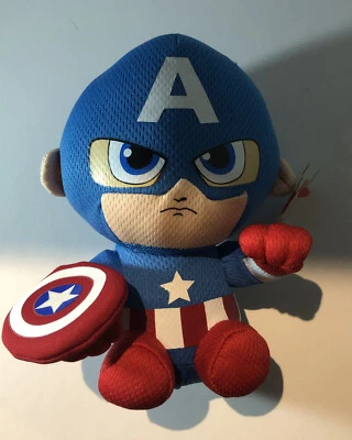 Plush - Beanie Babies - Marvel - Captain America - Ty - Image 1 of 4