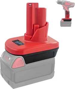 For Milwaukee M18 to M12 Battery Adapter, for Milwaukee 18V to 12V Converter, Co - Picture 1 of 7