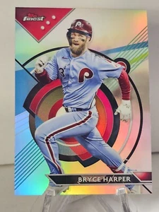 2023 Topps Finest #78 Bryce Harper Refractor - Picture 1 of 2
