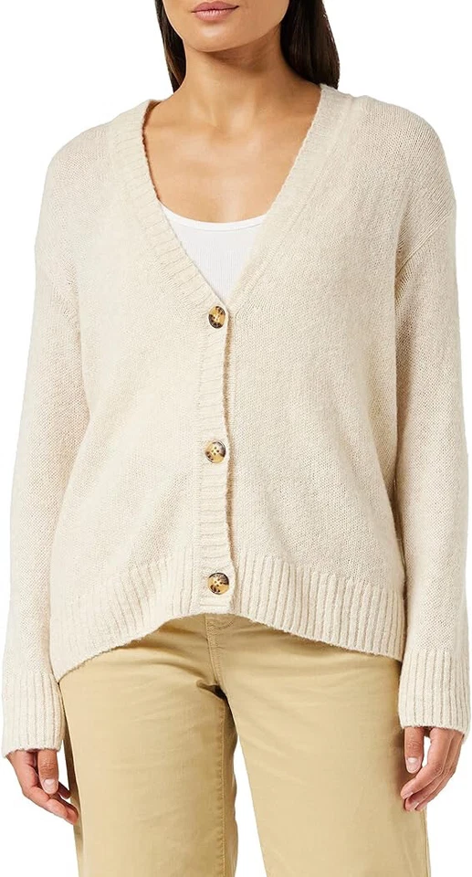 £45.00 • ESPIRIT • Cárdigan de lana natural 30% talla XXL/18-20 Reino Unido. Nuevo con etiquetas Foto 1 de 4