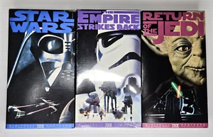 Star Wars VHS New Hope Empire Strikes Back Sealed Return Of Jedi Luke Vader Solo - Picture 1 of 8