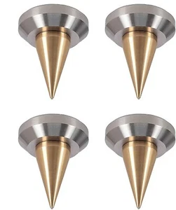 PrecisionGeek XLARGE - Acero inoxidable + Picos de Altavoz de Latón 40 mm DIA Biselados 4 piezas - Imagen 1 de 1