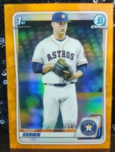 Tyler Brown ⚾ 2020 Bowman Chrome 1ST ORANGE RC ROOKIE 23/25 #CDATBR - Picture 1 of 4