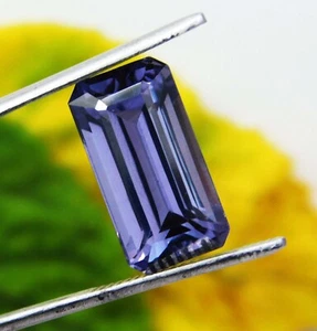 13.80 Ct Natural Flawless Bi-Color Alexandrite Emerald Cut Certified Loose Gems - Picture 1 of 15