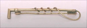 Vintage Equestrian Brooch in the form of a hunting crop - rolled gold - Picture 1 of 3