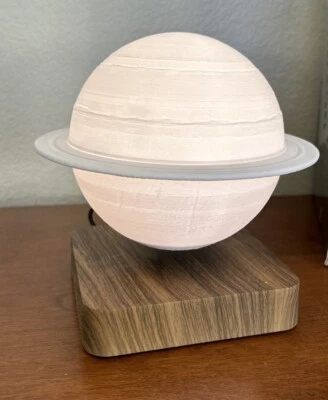 Lámpara Levitante Saturno Flotante Giratoria en Aire Impresión 3D LED Lámpara Luna Foto 1 de 3