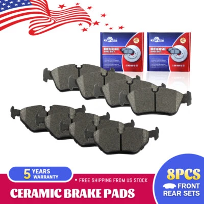 Pastillas de freno de disco delanteras y traseras de cerámica para BMW 325i 325Ci 325Xi 2001-2005 Foto 1 de 4