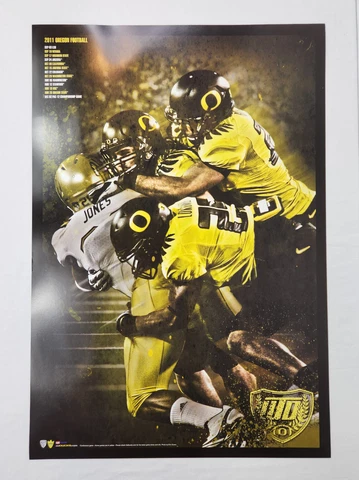 2011 Oregon DUCKS Football POSTER Team Schedule     21 x 30 Cover