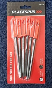 6PC STEEL NEEDLE FILE SET WITH PLASTIC HANDLESFINISHING TOOL FILE SET - Picture 1 of 9