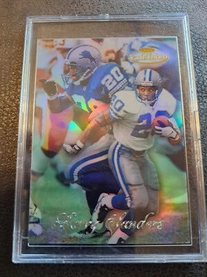 1998 Topps Gold Label Barry Sanders Class 1 Black Label Mint Card # 100 - Image 1 of 4