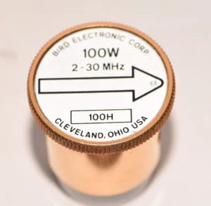 Bird 43 Thruline WattMeter Element 100W 100H 2-30MHz SLUG - Zdjęcie 1 z 3