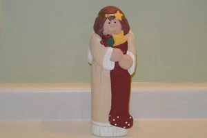 Eddie Walker Christmas Angel Stocking Gold Star Heart Tree Wings Large 11" vntg - Picture 1 of 6