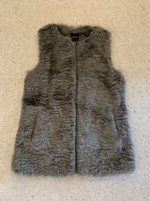 NEW LOOK Faux Fur Gilet - Women’s Size 10 - Grey - Excellent Condition - Image 1 of 4