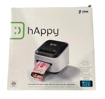 Nueva impresora inalámbrica Zink Happy Smart App tecnología Zero Ink iPhone/Android  Foto 1 de 4