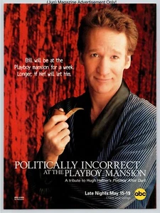 Bill Maher Serie Políticamente Incorrecta Promo 2000 Página Completa Publicidad Impresa - Imagen 1 de 4